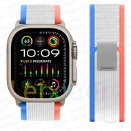 แถบผ้าไนลอนสำหรับสายนาฬิกา Apple Ultra 2/Ultra 49มม. 45มม. 41มม. 42มม. 38มม. 44มม. 40มม. มม. สำหรับ Apple Watch Series 9 8 7 6 5 4 3 2 1 SE SE2