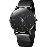 OLEVS 9954 Fashion Men Quartz Watch Gift Alloy Watchband Round-dial Wristwatch