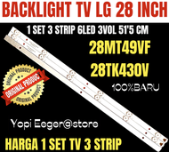 BACKLIGHT TV LCD LED LG 28 INCH 28MT49VF 28TK430V BACKLIGHT TV LG 28 INCH