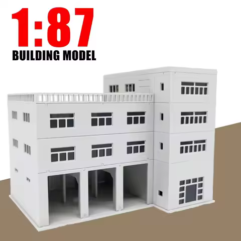 1:87 Outland Models Railroad Scenery 3-Stall Truck Garage/Engine House HO Scale DIY model toys Xmas