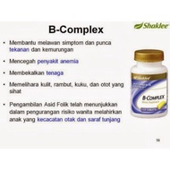 B Complex Shaklee (New Stock)