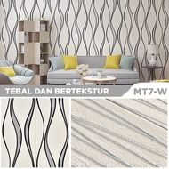 Y7. - Wallpaper 3D FOAM / Wallpaper Dinding 3D Motif Foam Batik Bunga