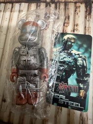 Medicom Toy bearbrick 鐵甲鋼拳 Real Steel Atom 100% Bearbrick bear figure