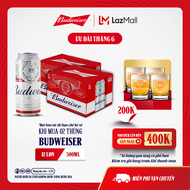 Combo 2 Thùng 12 Lon Bia Budweiser (500ml/lon)