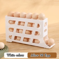 *DF* 4 Layer Egg Storage 30 Egg Egg Tray Egg Storage Box Refrigerator side door storage box rolling 