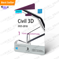 24/7 Online License Key Civil 3D 1 Year Subscription 2025/2024/2023/2022 For PC AutoCAD Drafting Dra