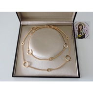 Discount in Straw Time Elegant Shaw Second-Hand Bulgari Trash VLG RI BB Series Gold 750 Long Necklac