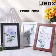 Wooden Photo Frame for 4R 5R 6R 8R A4 Wall Picture Art Hang Stand Frame (JBox)