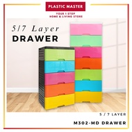 Large Capacity Storage Drawer 5 / 7 Tier Clothes Storage Drawer Wardrobe Cabinet