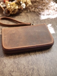 【開運錢包】油腊變色皮革。經典中夾/護照夾/皮夾/錢包/零錢
