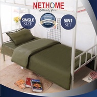 BORONG CADAR/BEDSHEET HOTEL (5IN1) PROYU SINGLE SET COMFORTER | IN