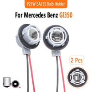 P21W Bulb Holder For Mercedes Benz Gl350 Brake Light Socket Wiring Harness Connector 2 PC