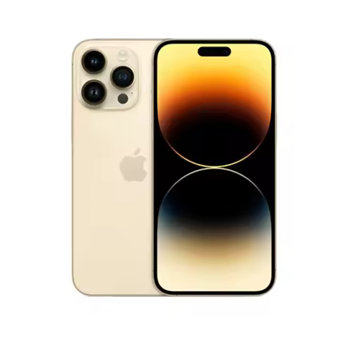 Apple - iPhone 14 Pro Unlocked (1TB) Gold - Grade B Genuine Refurbished Unlocked, Includes Charging 