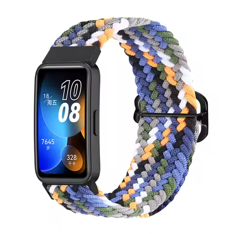 Strap for Huawei Band 7 8 Accessories Adjustable Braided solo loop Wristband Elastic Nylon Bracelet 