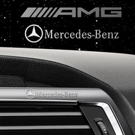 Mercedes Benz AMG Car Logo Metal Sticker 3D Creative Decoration Automobile Window Door Interior Badge For EQE EQC W207 W211 W205 W212 W204 W220 W206 W124 W213 W218 W222
