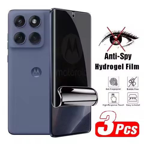 3Pcs Privacy Hydrogel Film For Motorola G85 G84 G77 G67 G35 G24 G17 Power Signature Screen Protector
