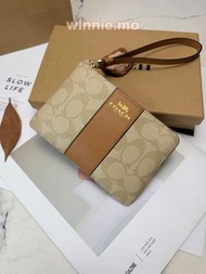 全新✨COACH wallet 手拿包 Coin wallet 零錢包🎁禮盒