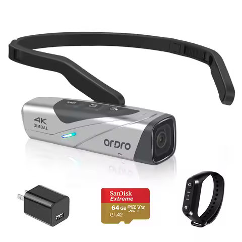 ORDRO EP8 4K 60fps Video Camera Head Wearable Digital Camcorder for Youtube Professional 2-Axis Gimb