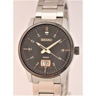 Seiko Unisex SUR285P1 (Seiko Quartz Men's BK Metal Band SS IP Bezel 100M D 42mm) Watch   Unisex