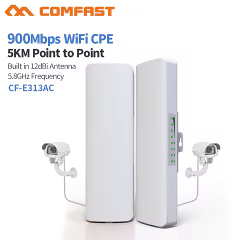 COMFAST 2pcs CF-E313AC 5KM 900Mbps 5.8Ghz Outdoor Mini Wireless AP Bridge WIFI CPE Access Point 12dB