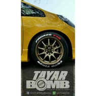 Sticker Tire 3d / TireBomb / Tayar Bomb (Toyo Tires Proxes)