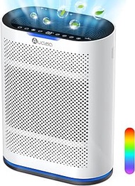HEPA14 Auto Air Purifiers for Home Cover 2,100 Sq.Ft, Silently Air purifier For Large Room With 7 Colors Light &amp; Fragrance, Air cleaner Filter 99.99% of Smoke, Dust, Pet Dander, Pollen, Odor, Mold