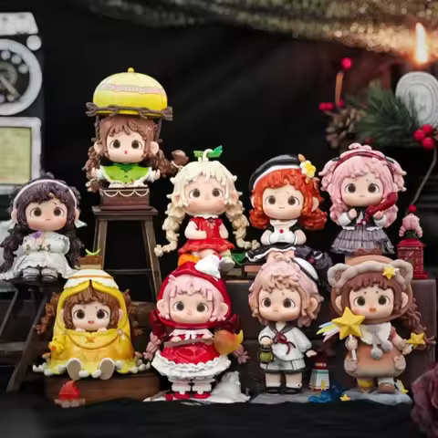 Genuine Stock Heyone Fufu Night Shimmering City Blind Box Tide Play Handmade Cute Rolled Woolen Fema