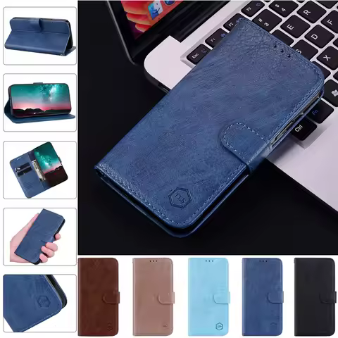 Magnetic Flip Leather Cover Wallet Case For Motorola Moto E15 E14 E13 E20 E30 E40 E22 E22i E32 E32s 