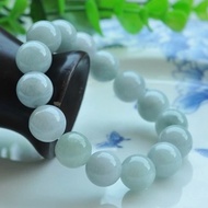 Authentic Burmese Jade Natural a Jade Bracelet Ice Oil Green Buddha Beads Round Beads Jade Bracelet 