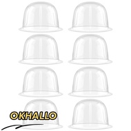 OKHALLO Baseball Hat Display Rack, Brimless Cap 50-57cm Bucket Hat Storage ,  Inner Support PVC Tran