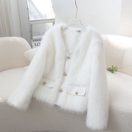 Girls Fur High-End Fur Coat Women Imitation Fox Fur Fashion Young Style Loose Fur Top Trendy