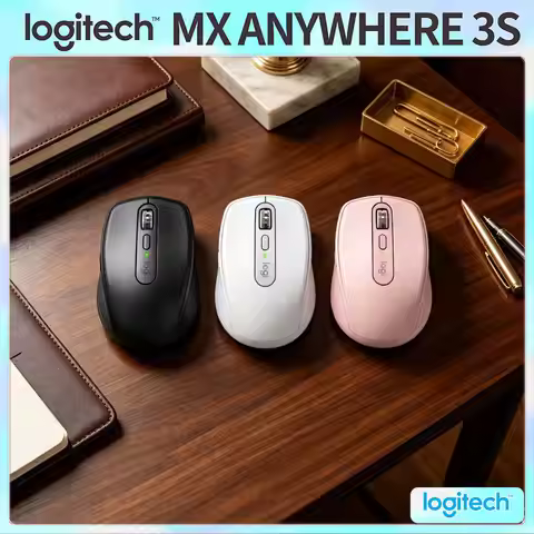 Portable MX Anywhere 3S - 8K DPI Darkfield, Hyper-Scroll, Silent Click, Compact for Outdoor Vape Fai