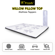 Trendy Willow Pillow Top - Mattress Pillow Top Spons Rebonded Vacuum Press & Roll