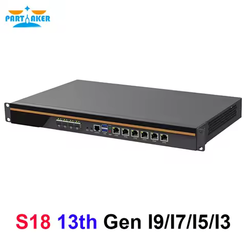1U Rackmount Firewall Appliance 13th Intel Core I9 13900K I7 13700 I5 13400 I3 13100 6 LAN 2/4 10G S