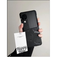 Mobile Phone Case For OPPO Find N3 Flip N2 Black Printed With I away love you Classic Cute Korean St
