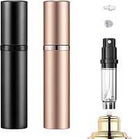 Perfume Atomiser, 2 Pieces Spray Bottle, Refillable, Travel Atomiser for Walking, Travel and Going O