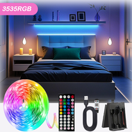 แถบไฟ 3535RGB, กล่องแบตเตอรีจ่ายไฟ (ไม่รวมแบตเตอรี่) พร้อมรีโมท IR44 และแอปพลิเคชัน เหมาะสำหรับห้อง 