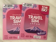 日本旅行wifi card  10日6GB$120兩張