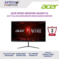 Acer Nitro KG240Y X1 23.8" FHD 200Hz Flat Gaming Monitor ( DP, HDMI, 3 Yrs Wrty )
