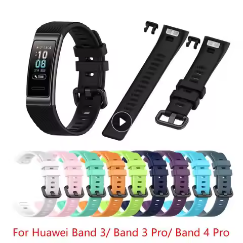 Sport Silicone Watchband For Huawei Band 3/Band 3 Pro/Band 4 Pro Wristband Replacement Soft Fashion 