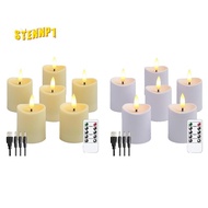 LED Candles, Flickering Flameless Candles,Rechargeable Candle, Real Wax Candles with Remote Control