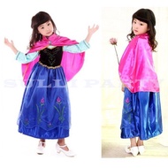 Shirley Party~Children Anna Dress Halloween Costume.halloween Costume.party Performance Costume Masq