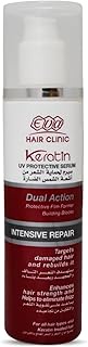 Eva Hair Clinic E-Keratin Serum Dual Action ( 3.38 oz / 100 ml ) It Targets Damaged And Stressed Hai