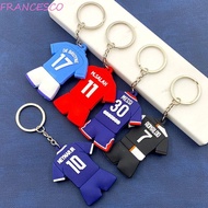 FRANCESCO Football Jersey Pendant Ornaments Friends Gifts Mini Football Shirt' Football Fan Gift Car Key Pendant For Men Key Pendant
