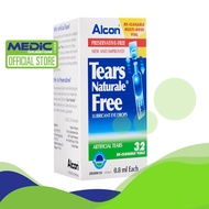 [Bundle of 2] Alcon Tears Naturale Free Lubricant Eye Drops 32S - By Medic Drugstore