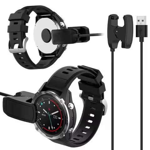 USB Charging Cable Charger Dock Station Clip Cradle 1M Charging Cord Power Charge Wire for Garmin De