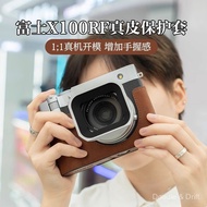 Sarung Kamera Kulit Tulen Buatan Tangan untuk Fujifilm GFX100RF, Kulit Lembu Dasar Beg Kamera X100RF