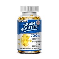 Brain Booster - Kapsul Minyak Ikan Ginkgo dan Omega 3 - Meningkatkan daya ingat fokus energi dan fun