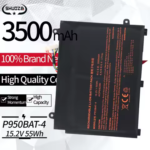 6-87-P950S-52B01 P950BAT-4 Laptop Battery For Clevo P955EP6 P950HP6 P957KP6 P955HP6 P955ER Eurocom Q