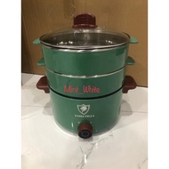 Electric Food Steamer 3 Tier Stainless Steel Steamer Multipurpose Multi Function Soup Steamer Glass 